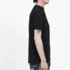 Maglietta da uomo Balenciaga con stampa del logo, maniche corte, nera 594579THV631000
