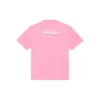 Maglietta da uomo Balenciaga con stampa del logo, maniche corte, rosa 641675TJVF75713