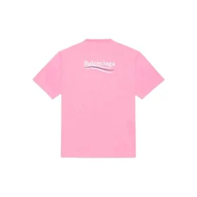 Maglietta da uomo Balenciaga con stampa del logo, maniche corte, rosa 641675TJVF75713 Maglietta da uomo Balenciaga con stampa del logo, maniche corte, rosa 641675TJVF75713
