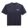Maglietta da uomo Balenciaga con stampa “Political Campaign”, maniche corte, blu navy 570803TAV444128