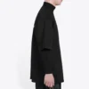 Maglietta da uomo Balenciaga Crew con stampa alfabetica a maniche corte, nera 620969TIV741070