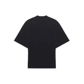 Maglietta da uomo Balenciaga da corsa con stampa a motivi e logo, ampia, a maniche corte, nera 641614TJVK61070 Maglietta da uomo Balenciaga da corsa con stampa a motivi e logo, ampia, a maniche corte, nera 641614TJVK61070