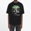 Maglietta da uomo Balenciaga Speedhunters Band a maniche corte, nera 556133TCV381000
