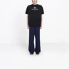Maglietta da uomo Balenciaga SS21 con logo alfabetico a maniche corte, nera 570803TFV761000