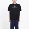 Maglietta da uomo Balenciaga SS21 con logo alfabetico a maniche corte, nera 570803TFV761000