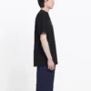 Maglietta da uomo Balenciaga SS21 con logo alfabetico a maniche corte, nera 570803TFV761000