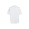 Maglietta da uomo Balenciaga SS21 con stampa “Word”, maniche corte, bianca 641613TJVI59040