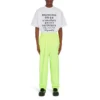 Maglietta da uomo Balenciaga SS21 con stampa “Word”, maniche corte, bianca 641613TJVI59040