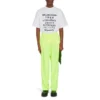 Maglietta da uomo Balenciaga SS21 con stampa “Word”, maniche corte, bianca 641613TJVI59040