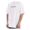 Maglietta da uomo Balenciaga Symbolic a maniche corte con stampa alfabetica e collo rotondo, bianca 620969TIV509040
