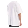 Maglietta da uomo Balenciaga Symbolic a maniche corte con stampa alfabetica e collo rotondo, bianca 620969TIV509040