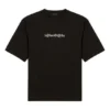Maglietta da uomo Balenciaga Symbolic a maniche corte con stampa alfabetica e collo rotondo, nera 620969TIV501070