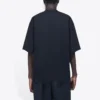 Maglietta da uomo Balenciaga Symbolic a maniche corte con stampa alfabetica e collo rotondo, nera 620969TIV501070