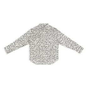 Maglietta dalla vestibilità ampia con strisce con logo su tutta la superficie “Grigio” 662983TML201240 Maglietta dalla vestibilità ampia con strisce con logo su tutta la superficie “Grigio” 662983TML201240