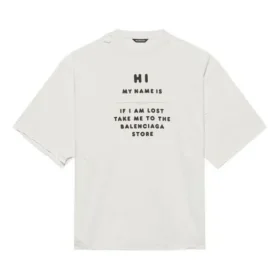Maglietta FW21 “HI MY NAME IS WIDE FIT” 661715TKVF19081 Maglietta FW21 “HI MY NAME IS WIDE FIT” 661715TKVF19081