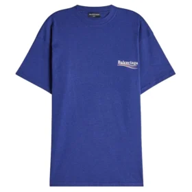Maglietta in jersey di cotone con logo politico BLGA-508203-TAV44-BL