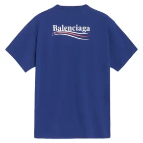 Maglietta in jersey di cotone con logo politico BLGA-508203-TAV44-BL