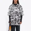 Maglietta in rete mimetica “Grey” 647651TJLC51240