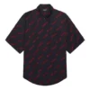 Maglietta minimal a maniche corte “Black Red” 658841TKO521076