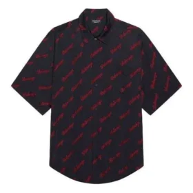 Maglietta minimal a maniche corte “Black Red” 658841TKO521076 Maglietta minimal a maniche corte “Black Red” 658841TKO521076
