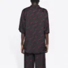 Maglietta minimal a maniche corte “Black Red” 658841TKO521076