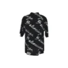 Maglietta minimal a maniche corte con logo scarabocchiato “Black White” 681813TML131070