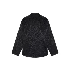 Maglietta minimal con logo su tutta la superficie “Nero” 681812TLO581000