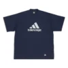 Maglietta oversize Balenciaga x adidas “Navy” 731769TNVA64356