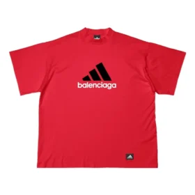 Maglietta oversize Balenciaga x adidas “Red” 712398TNVA66278