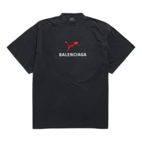 Maglietta oversize Balenciaga x Puma “Black Faded” 831305TTVA61041