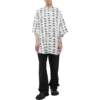 Maglietta oversize con logo BB “White Black” 725382TNL889040