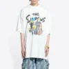 Maglietta oversize in cotone Balenciaga x THE SIMPSONS “White” 676589TLVG70901