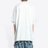 Maglietta oversize in cotone Balenciaga x THE SIMPSONS “White” 676589TLVG70901