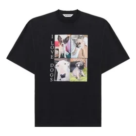 Maglietta SS21 I Love Dogs nera 641532TJVH11000 Maglietta SS21 I Love Dogs nera 641532TJVH11000