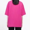 Maglietta unisex a maniche corte con logo retrò, rosa 556104TBV435630