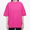 Maglietta unisex a maniche corte con logo retrò, rosa 556104TBV435630