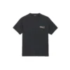 Maglietta unisex a maniche corte con logo, vestibilità ampia, nera 556150TAV441000