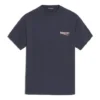 Maglietta unisex a maniche corte con motivo logo, blu navy 556150TAV444128