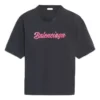 Maglietta unisex a maniche corte con stampa del logo, nera 583098TFV598465