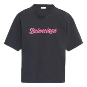 Maglietta unisex a maniche corte con stampa del logo, nera 583098TFV598465 Maglietta unisex a maniche corte con stampa del logo, nera 583098TFV598465