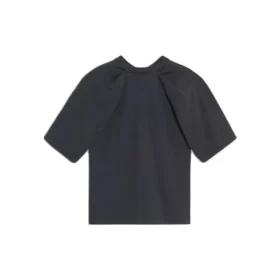 Maglietta unisex a maniche corte con stampa del logo, nera 583098TFV598465 Maglietta unisex a maniche corte con stampa del logo, nera 583098TFV598465