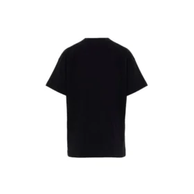 Maglietta unisex a maniche corte ricamata, nera 612965TIVD31000 Maglietta unisex a maniche corte ricamata, nera 612965TIVD31000