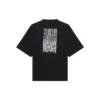 Maglietta unisex FW21 con stampa e collo rotondo, nera 661715TKVE51070