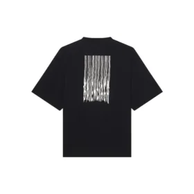 Maglietta unisex FW21 con stampa e collo rotondo, nera 661715TKVE51070 Maglietta unisex FW21 con stampa e collo rotondo, nera 661715TKVE51070