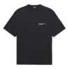 Maglietta unisex SS21 con stampa aziendale, girocollo e maniche corte, nera 612966TKV861070