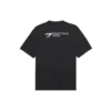 Maglietta unisex SS21 con stampa aziendale, girocollo e maniche corte, nera 612966TKV861070