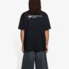 Maglietta unisex SS21 con stampa aziendale, girocollo e maniche corte, nera 612966TKV861070