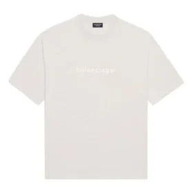 Maglietta unisex SS21 con stampa logo, grigia 612966TIV542970 Maglietta unisex SS21 con stampa logo, grigia 612966TIV542970