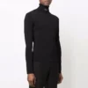 Maglione a collo alto aderente “Black” 682003T51751000