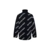 Maglione a collo alto con logo su tutta la superficie “Black White” 621018T15674177